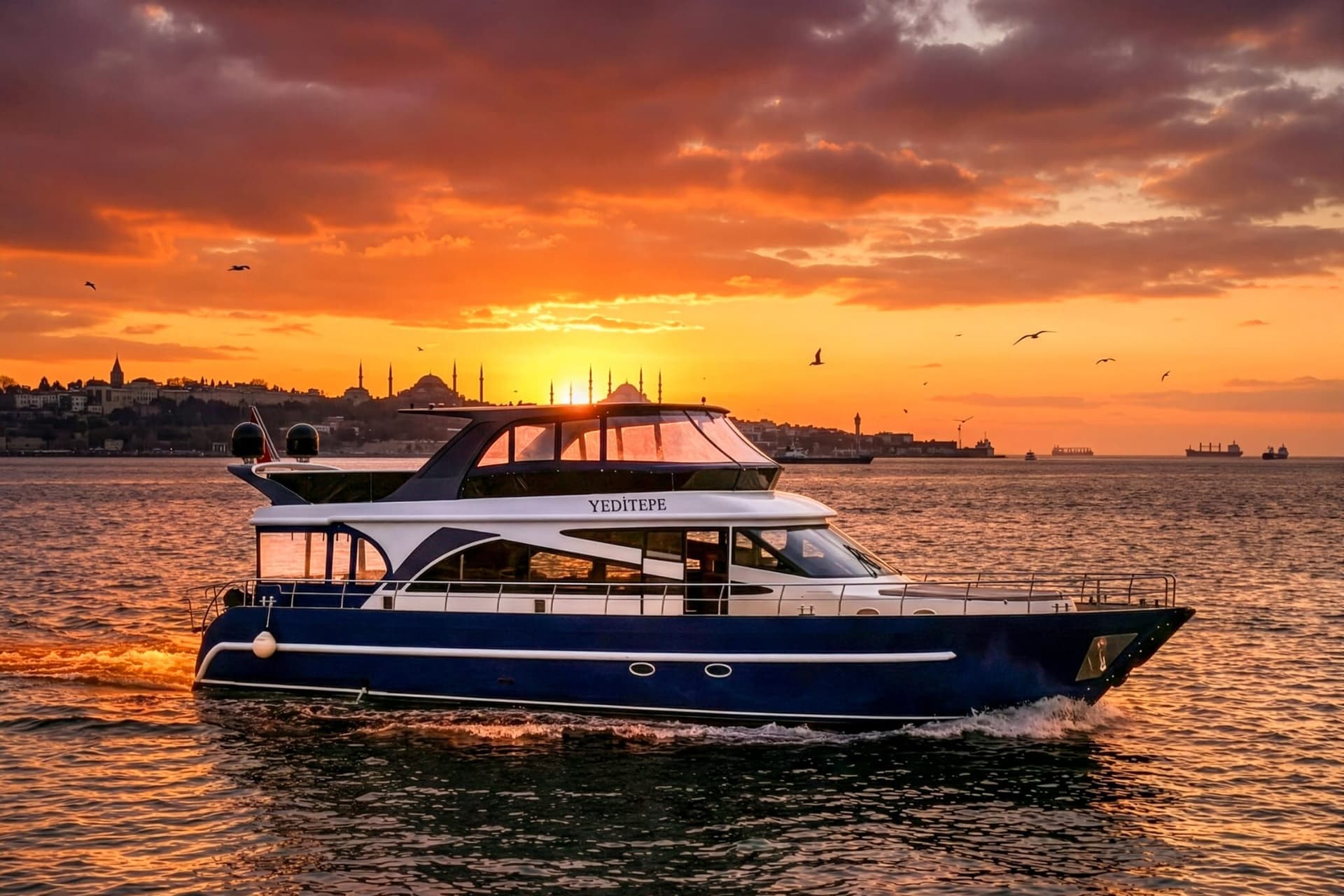 Golden Hour Group Yacht — Bosphorus charter